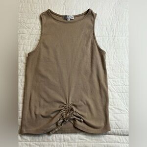 Fitz & Eddi tan cinch front tank top